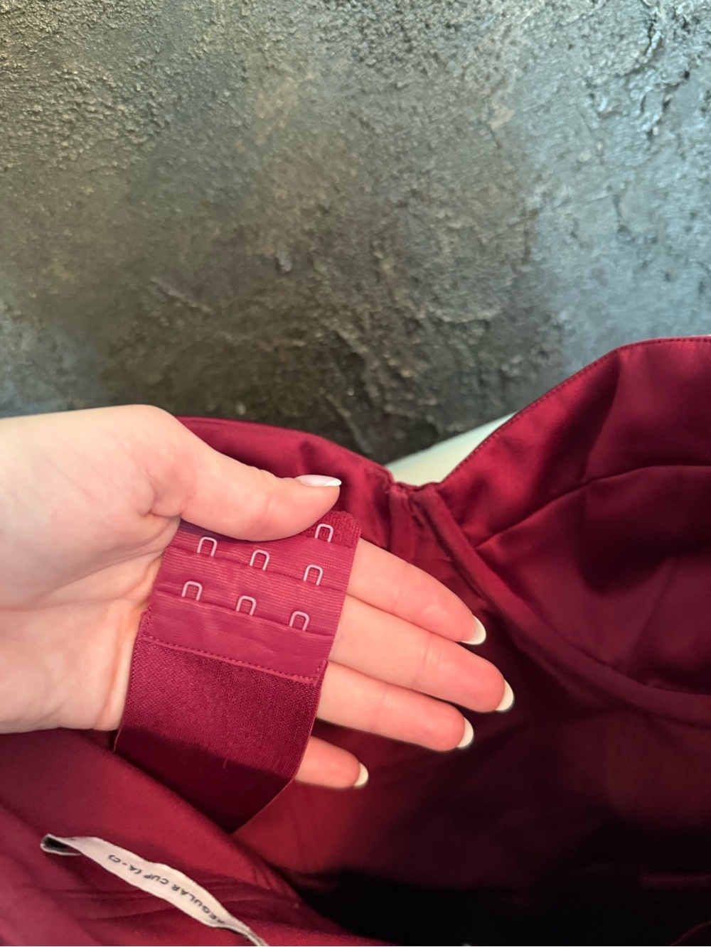 House of CB Coco Burgundy Satin Tulle Midi Dress - Picture 5 of 9